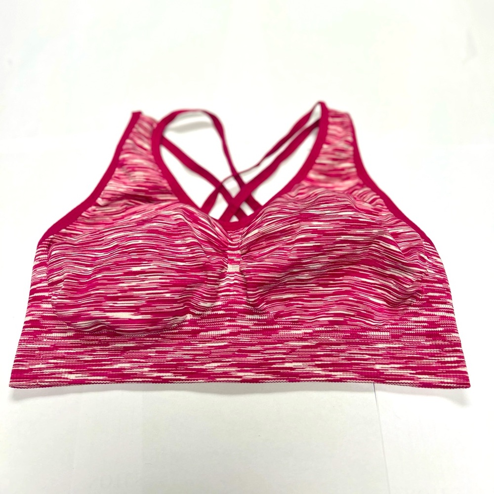 Women's Pink Strappy Sports Bra #juniors